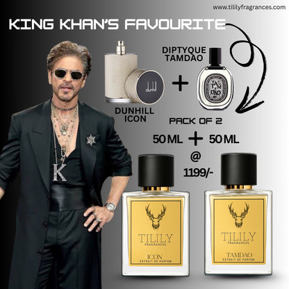 “King Khan’s Choice – Dunhill !c0n & Dypt!que T@m D@0 | Luxury Duo Pack (50ML x 2)”
